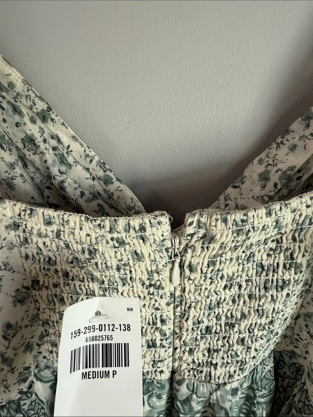 NEW Abercrombie & Fitch Green Floral Patchwork Maxi Dress MP